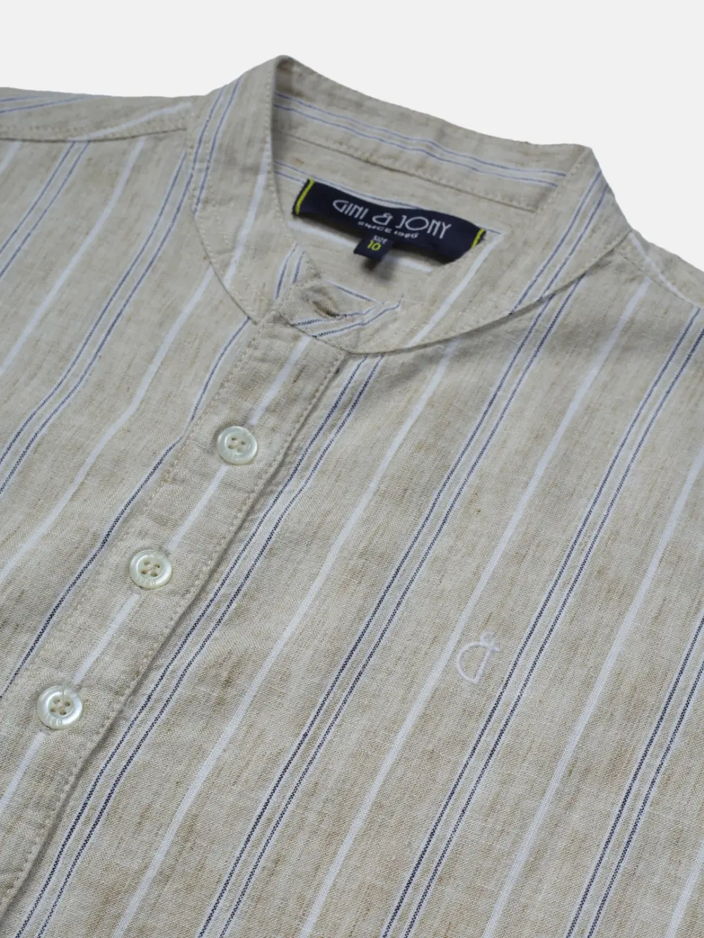 Gini And Jony Boys Navy Typographic Print Cotton Polo T-Shirt Half Sleeves