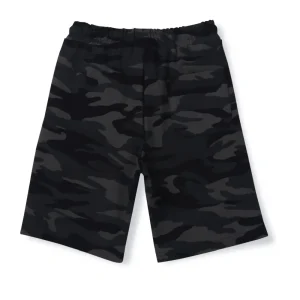 Gini & Jony Boys Grey Printed Cotton Bermuda Elasticated
