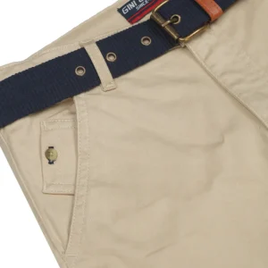 Gini And Jony Boys Beige Solid Cotton Bermuda Fixed Waist