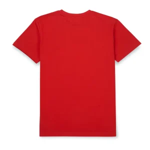 Gini & Jony Boys Red Solid Cotton Half Sleeves T-Shirt
