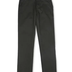 Gini & Jony Boys Blue Solid Cotton Fixed Waist Trouser