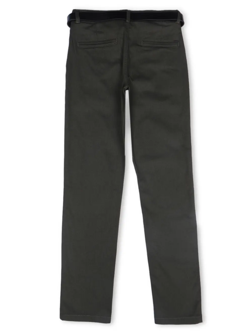 Gini & Jony Boys Blue Solid Cotton Fixed Waist Trouser
