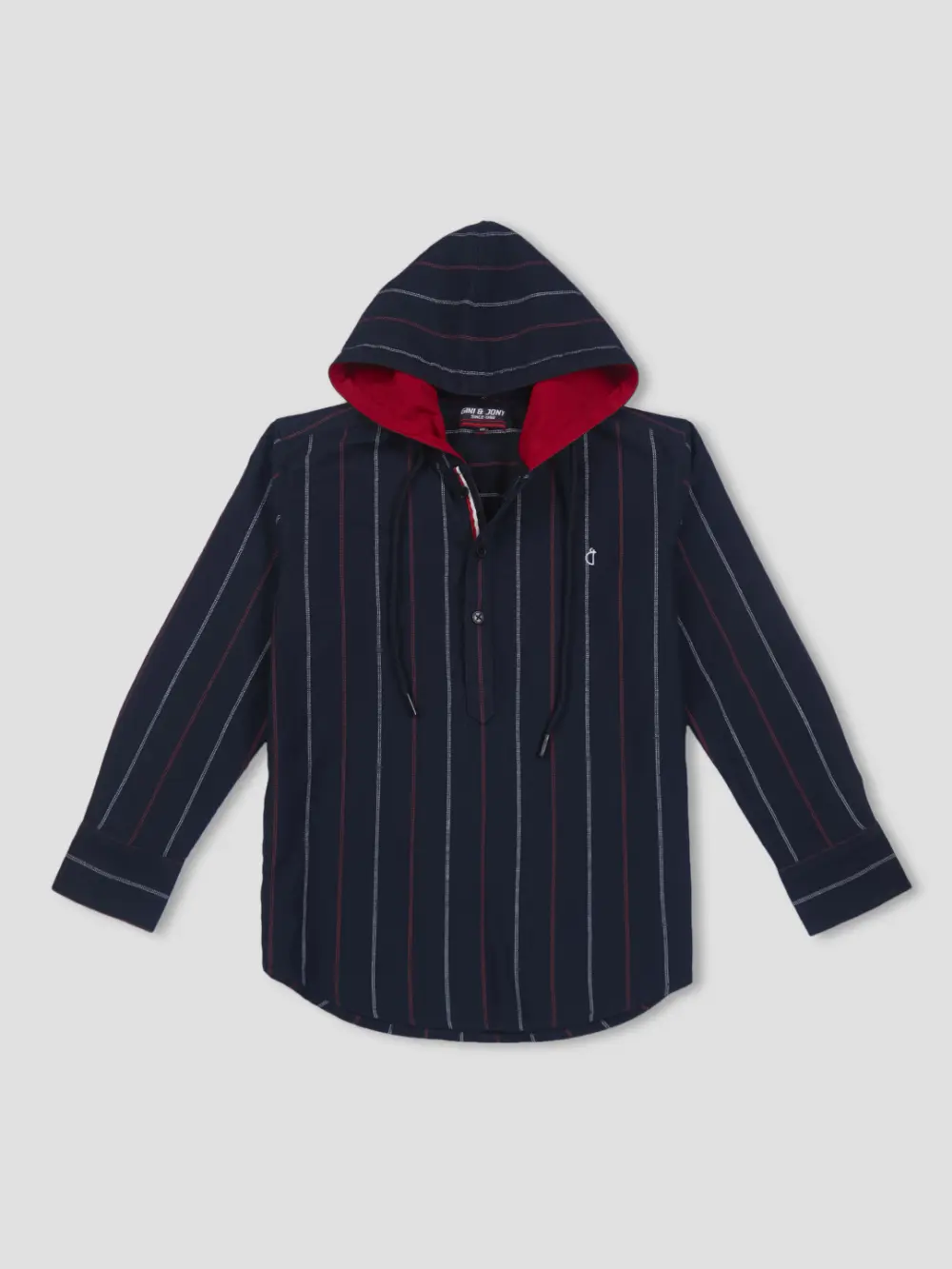 Gini & Jony Boy'S Striped Regular Fit Shirt