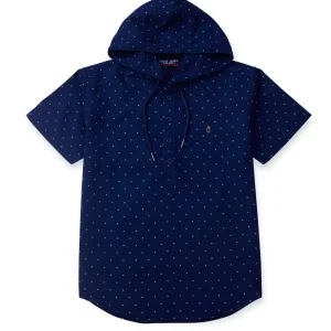 Gini And Jony Boys Blue Coversational Print Shirt Half Sleeves