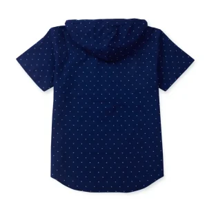 Gini And Jony Boys Blue Coversational Print Shirt Half Sleeves