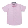 Gini And Jony Boys Pink Solid Cotton Shirt Half Sleeves
