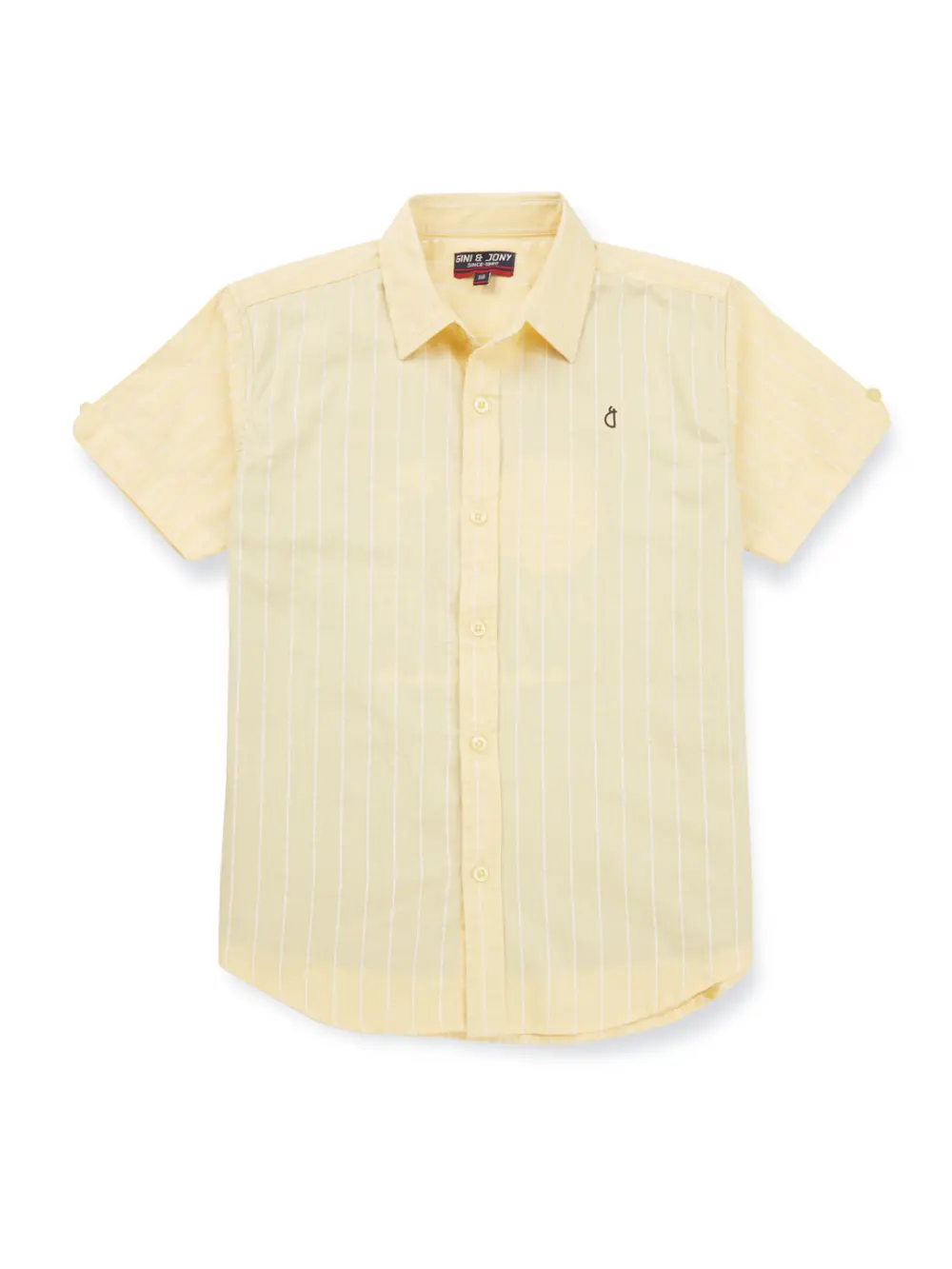 Gini And Jony Boys Solid Cotton Shirt