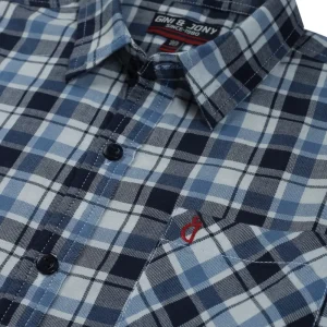 Gini & Jony Boys Blue Checks Cotton Full Sleeves Shirt