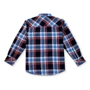 Gini & Jony Boys Blue Checks Cotton Twill Full Sleeves Shirt