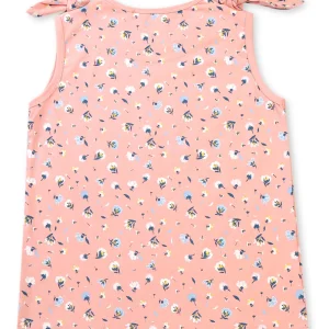 Gini & Jony Girls Printed Cotton Sleeveless Knits Regular Fit Top