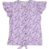 Gini & Jony Girls Yellow Printed Cotton Sleeveless Woven Top
