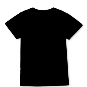 Gini And Jony Girls Black Printed Cotton Knits Top Half Sleeves