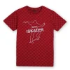 Gini & Jony Boys Red Checks Knit Half Sleeves T-Shirt