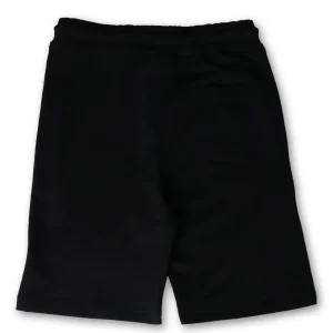 Gini And Jony Boys Black Solid Cotton Bermuda Elasticated 3-4Y