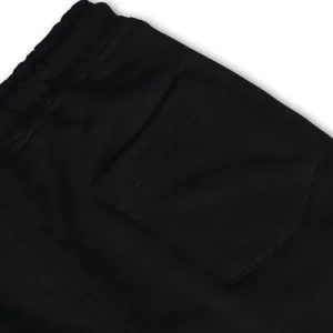 Gini And Jony Boys Black Solid Cotton Bermuda Elasticated 3-4Y