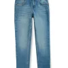 Gini And Jony Boys Blue Washed Denim Fixed Waist Jeans
