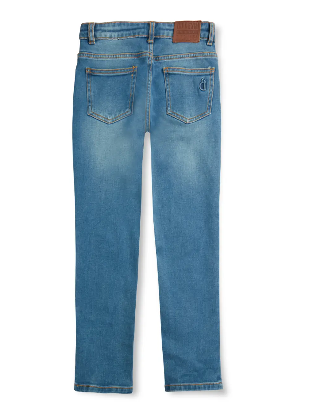 Gini And Jony Boys Blue Washed Denim Fixed Waist Jeans