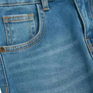 Gini And Jony Boys Blue Washed Denim Fixed Waist Jeans