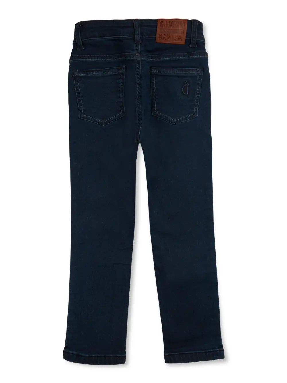 Gini And Jony Boys Black Solid Denim Fixed Waist Jeans