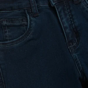 Gini And Jony Boys Black Solid Denim Fixed Waist Jeans