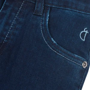 Gini & Jony Boys Blue Solid Denim Fixed Waist Jeans