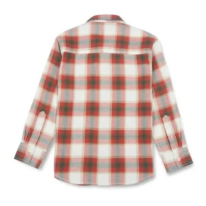 Gini And Jony Boys White Checkered Woven Full Sleeves Shirt