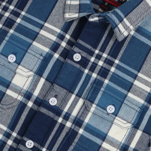 Gini & Jony Boys Blue Checks Cotton Shirt