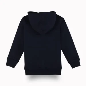 Gini And Jony Boys Navy Blue Typographic Print Cotton Sweat Shirt Full Sleeves