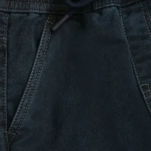Gini And Jony Boys Black Solid Denim Elasticated Jeans