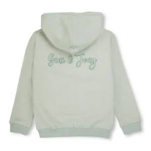Gini And Jony Girls Green Solid Fleece Full Sleeves Knits Jacket