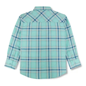 Gini And Jony Boys Blue Checks Woven Full Sleeves Shirt