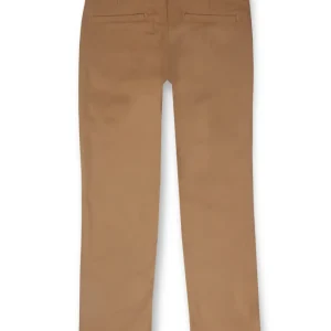 Gini And Jony Boys Khaki Solid Cotton Trouser Fixed Waist