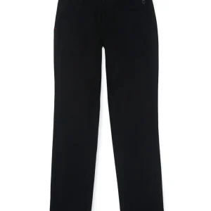 Gini And Jony Boys Black Solid Cotton Trouser Fixed Waist