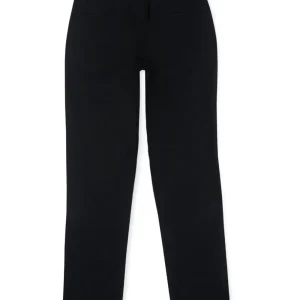 Gini And Jony Boys Black Solid Cotton Trouser Fixed Waist
