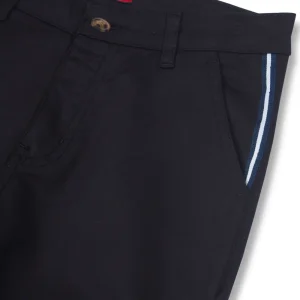 Gini And Jony Boys Black Solid Woven Fixed Waist Trouser