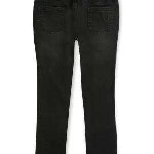 Gini And Jony Boys Black Printed Denim Elasticated Jeans