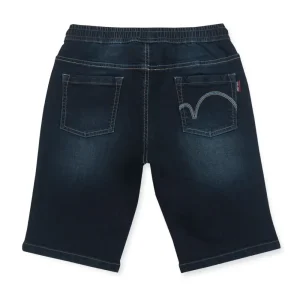 Gini And Jony Boys Blue Washed Denim Bermuda Elasticated