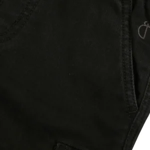 Gini And Jony Boys Black Solid Denim Bermuda Elasticated