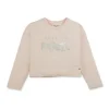 Girls Pink Solid Cotton Knits Top