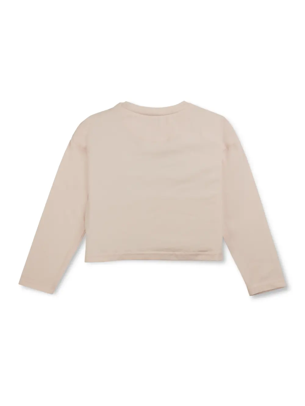 Girls Pink Solid Cotton Knits Top