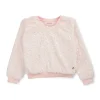 Gini And Jony Girls Pink Solid Fleece Full Sleeves Sweat Shirt