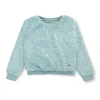 Gini And Jony Girls Blue Solid Fleece Full Sleeves Sweat Shirt