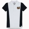 Gini And Jony Boys White Colorblock Cotton Half Sleeves Polo T-Shirt