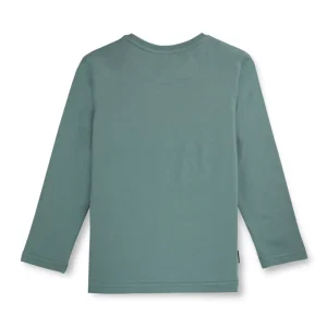 Gini And Jony Boys Green Solid Cotton Full Sleeves T-Shirt