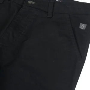 Gini And Jony Boys Black Solid Cotton Fixed Waist Trouser