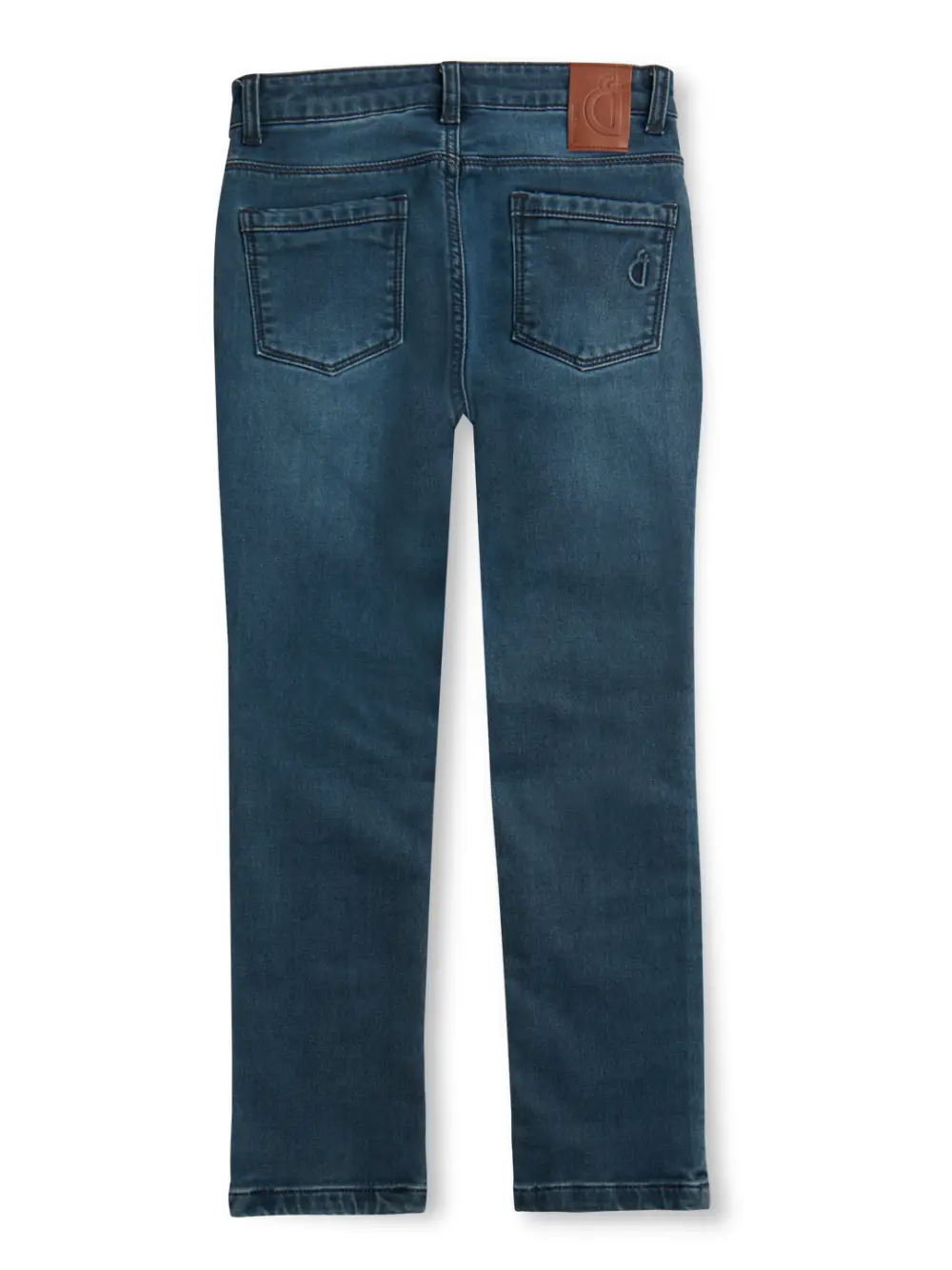 Gini And Jony Boys Blue Washed Denim Jeans Fixed Waist