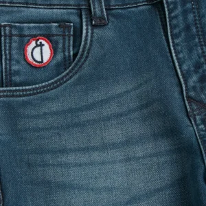 Gini And Jony Boys Blue Washed Denim Jeans Fixed Waist