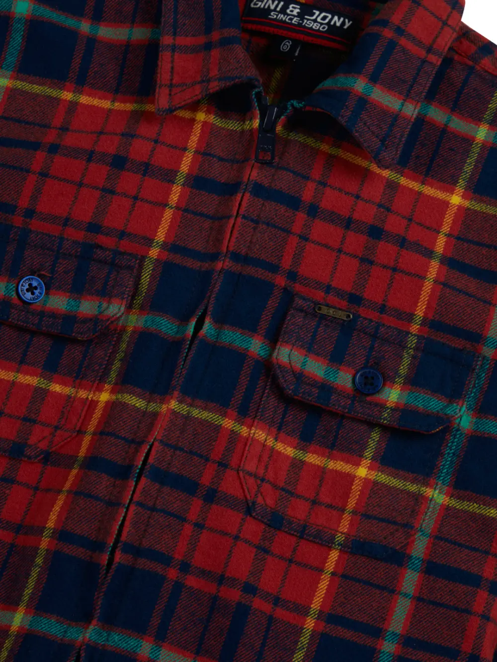 Gini And Jony Boys Solid Cotton Shirt