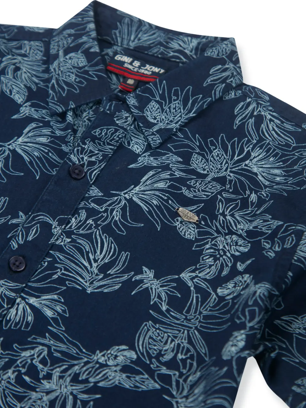 Gini And Jony Boys Solid Cotton Shirt