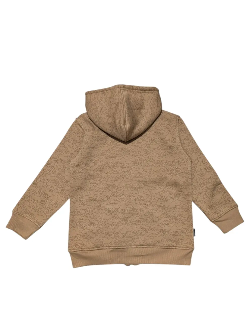 Gini And Jony Boys Brown Abstract Print Cotton Knits Jacket Full Sleeves